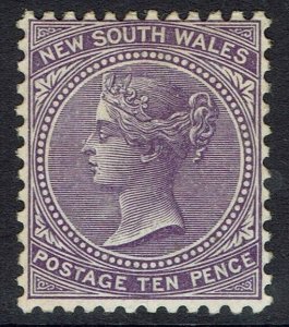 NEW SOUTH WALES 1899 QV 10D CHALKY PAPER WMK CROWN/NSW SG W40
