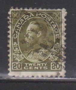 CANADA Scott # 119 Used - KGV Admiral Issue