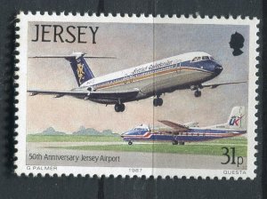 JERSEY; 1987 early Airmail AIRCRAFT issue fine MINT MNH unmounted value