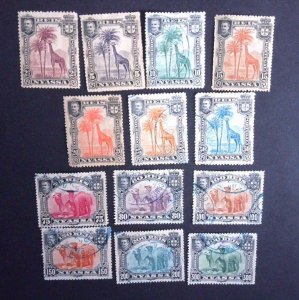 Nyassa Sc# 26-38 Complete Set Used/MH