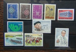 Finland 1960 1963 1965 1969 1973  1980 1981 Europa sets MNH