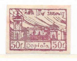 Central Lithuania, Polish Occupation 1921 50f SGD23 MH