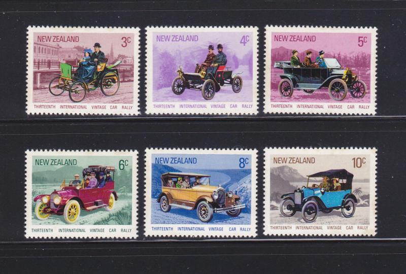 New Zealand 489-494 Set MNH Cars