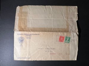 1940s Australia Cover Sydney NSW to Elizabeth NJ USA Columbia Ribbon Co