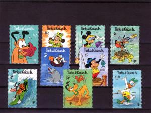 Turks & Caicos 1979 Sc#399/407 Disney-Year of the Child Set (9) MNH