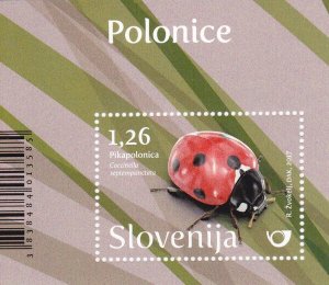 Slovenia 2017 MNH Stamps Souvenir Sheet Scott 1236 Insects Ladybird