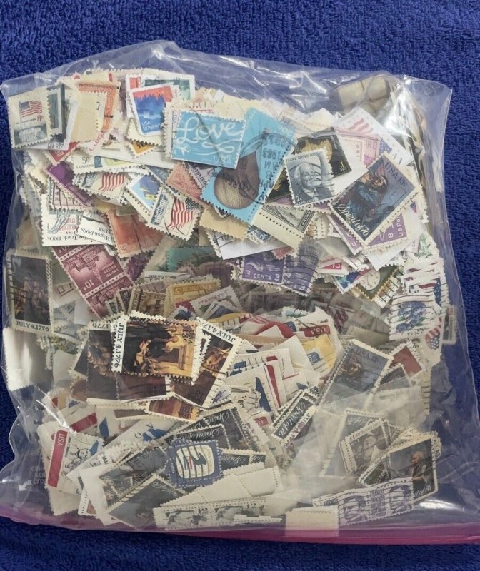 1 pound US used off paper.