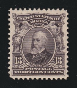 US 308 13c Harrison Mint VF OG LH SCV $40