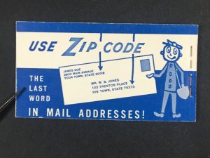 US # BK114 #1213c SLOGAN 2 TAGGED COMPLETE UNEXPLODED BOOKLET $240 LOT #C 9201