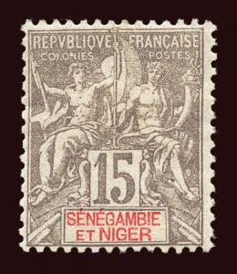 SENEGAMBIA & NIGER Scott #6 1903 Navigation & Commerce unused NG