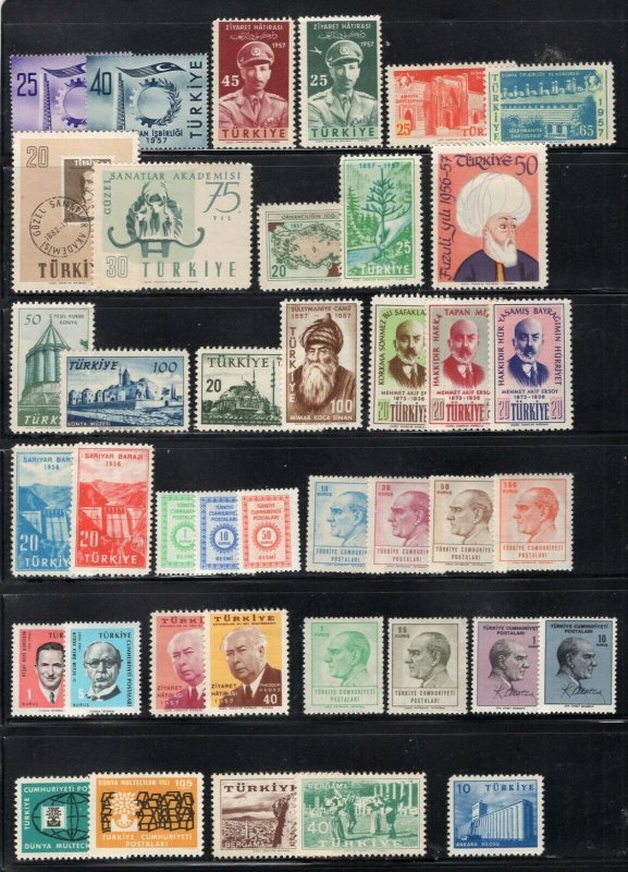 Turkey 1940's-90's Miscellaneous Mint Collection Most NH Many Better See Scans