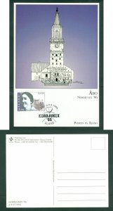 Aland. Card 1996.  Nordjunex,96 Aland. Scott # 127.