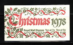 Great Britain BK672 Complete Booklet MNH Christmas (A)