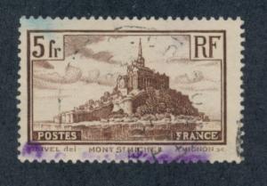 France 1929 Scott 250 used - Mont Saint Michel