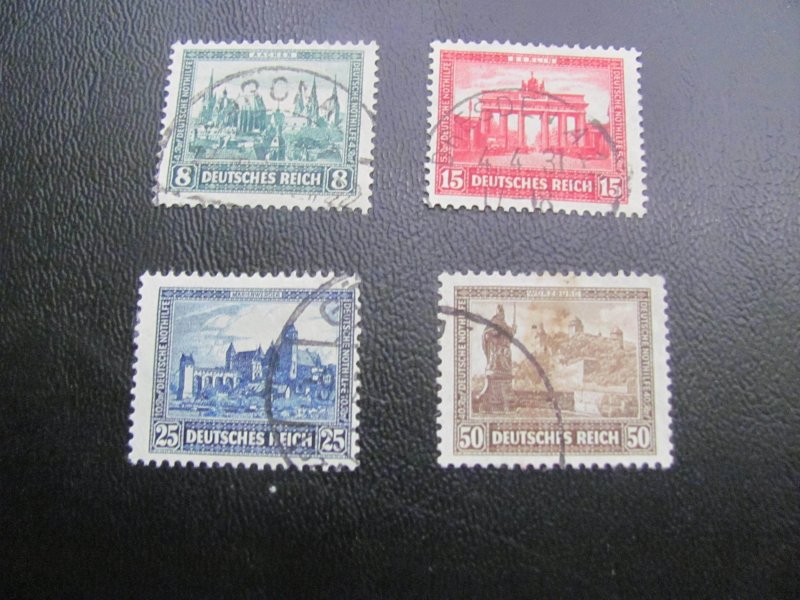 Germany 1930 Used SC B34-37 Castle SET VF/XF 140 Euros (124) Very Clean ...