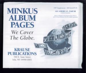 1997 All American United Nations Part 3 Minkus Stamp Album Supplement Pages
