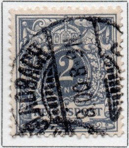 Germany Deutsche Reichspost 2 Pfennig Slate Empire stamp 1889 SG45
