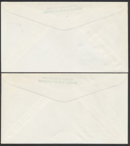 1967 #454-465B Set of 12 Centennial FDCs Rosecraft Cachets Ottawa