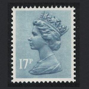 Great Britain Machin 17p 1v Missing Phosphor SG#X909IEu