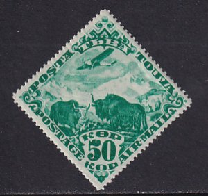 Tannu Tuva 1934 Sc C6 Airplane Yaks Stamp MH