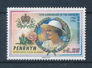 [116801] Penrhyn 1996 Royalty 70th. Anniversary Queen Elizabeth  MNH