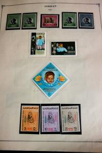 Jordan Stamp Collection Mostly Mint on Scott pages Valuable