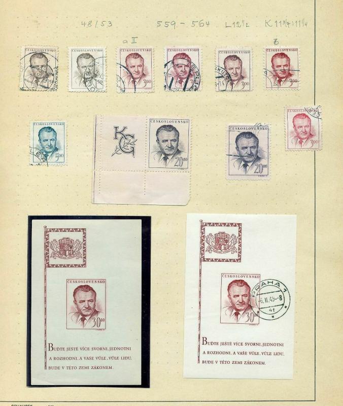 CZECHOSLOVAKIA 1946/50 M&U Incl.Sheets (Appx 90 Items) (Ref DD529