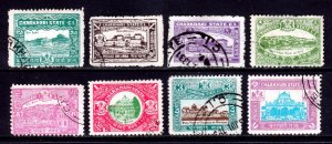 India (Charkhari) - Scott #28//36 - Used - A few thins, short set - SCV $2.90