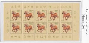 Germany Pane Horses 3, MNH
