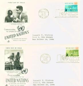 110-11 FDC Singles,Two Covers.Art Craft