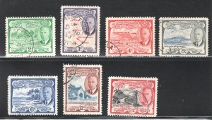 St. Kitts - Nevis, Scott #108-114  VF/XF, Used, CV $3.50 ..... 6000054