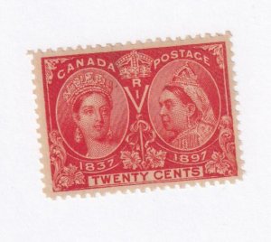 CANADA # 60 VF-MNH Q/VICTORIA DOUBLE HEAD 50cts JUBILEE SUPERB