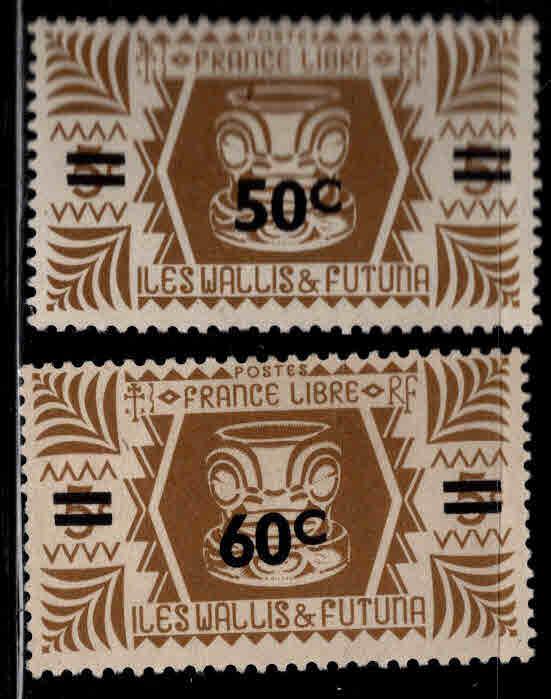 Wallis and Futuna Islands Scott 127-128 MH* short set