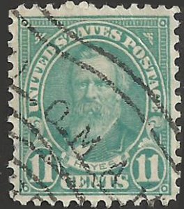 # 692 Used Light Blue Rutherford B. Hayes