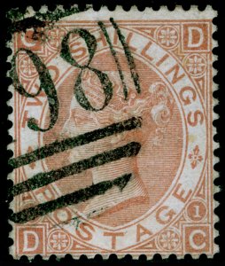 SG121, SCARCE 2s brown, FINE USED. Cat £4250.