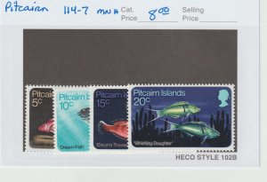 Pitcairn Islands 114-7 VF MNH QEII Fish