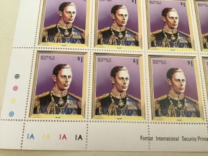 King George V1 1936 - 1952   mint never hinged folded stamps sheet Ref R49433