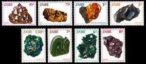 Zaire 1983 Minerals Scott #1102-1109 Mint Never Hinged