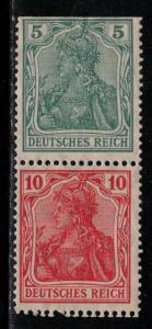 Germany Scott # 82, 83, mint hr, se-tenant, Mi# S4IIaa