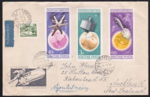 HUNGARY 1966 cover Budapest to New Zealand.................................A6135