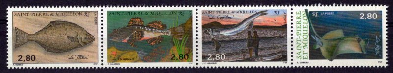 St. Pierre & Miquelon 592 MNH Marine Life Fish ZAYIX 0524M0175