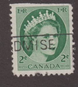 Canada 338as Queen Elizabeth II, Wilding Portrait 2¢ 1954