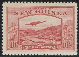 NEW GUINEA 1939 BULOLO AIRMAIL 10/- MNH **