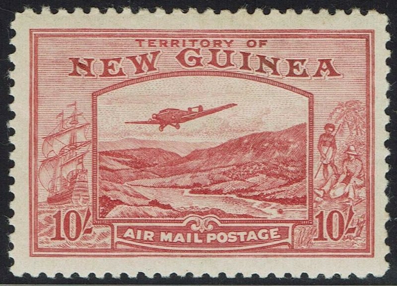 NEW GUINEA 1939 BULOLO AIRMAIL 10/- MNH **