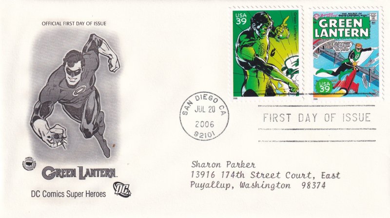 2006, DC Comics-Green Lantern, PCS, FDC (E14924)