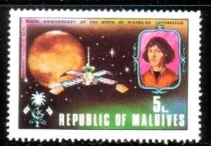 Portrait of Copernicus, Flight to Mars, Maldive SC#484 MNH