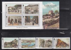 Gibraltar 1205-1210 Views of Gibraltar Mint NH