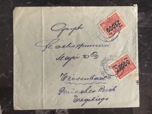 1923 Grodek Poland Cover to Germany Inflation Rate