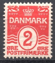 [AC] Denmark 1905-1917 Scott #58 Mint *Hinged*