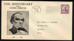 United States First Day Covers #725-38a, 1932 3c Daniel Webster, Gordon David...